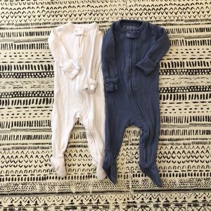 Pair of Loved Baby 3-6 months footed pajamas